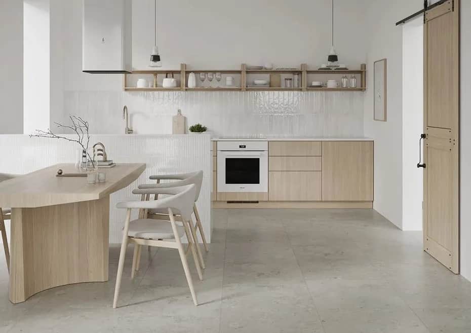 Jakie płytki wybrać do białej kuchni z szarym blatem, aby zyskać styl?